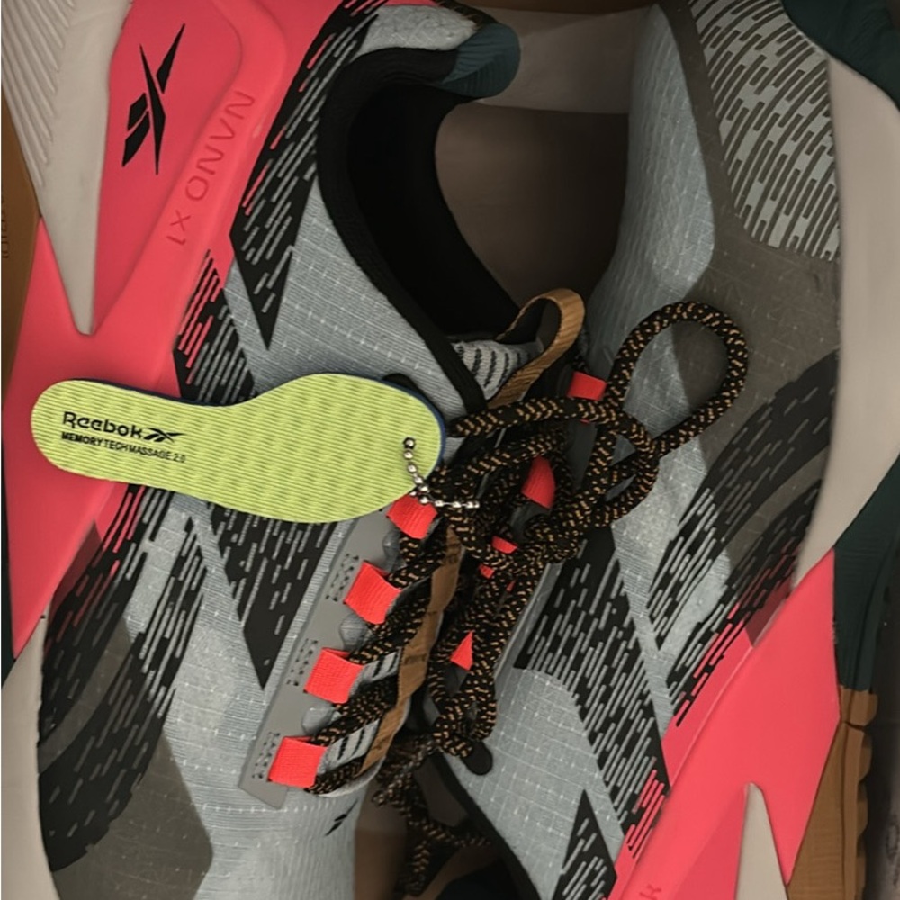 Reebok Gray and Pink Athletic Shoes